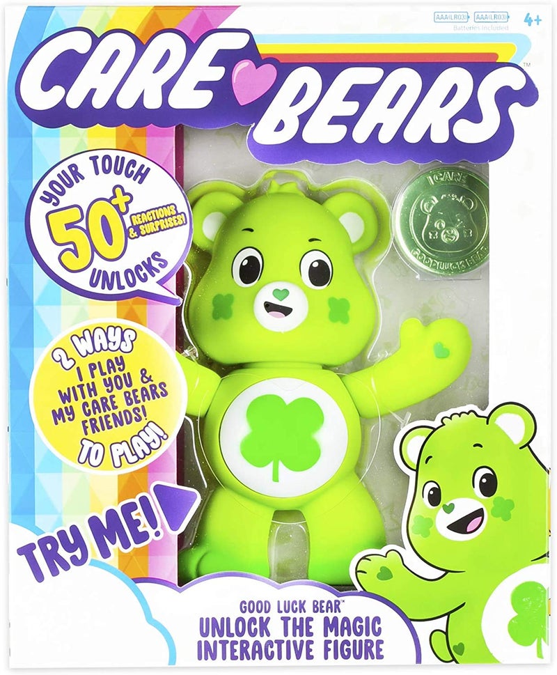 Care Bears دببة العناية - دب الحظ الجيد - شخصية تفاعلية قابلة للجمع - Image 1